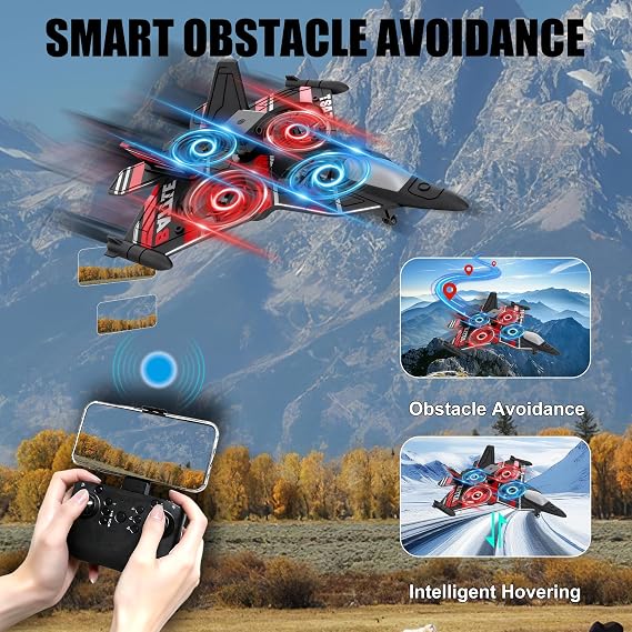 RC Plane with Camera Blue, Remote Control Drones with Camera