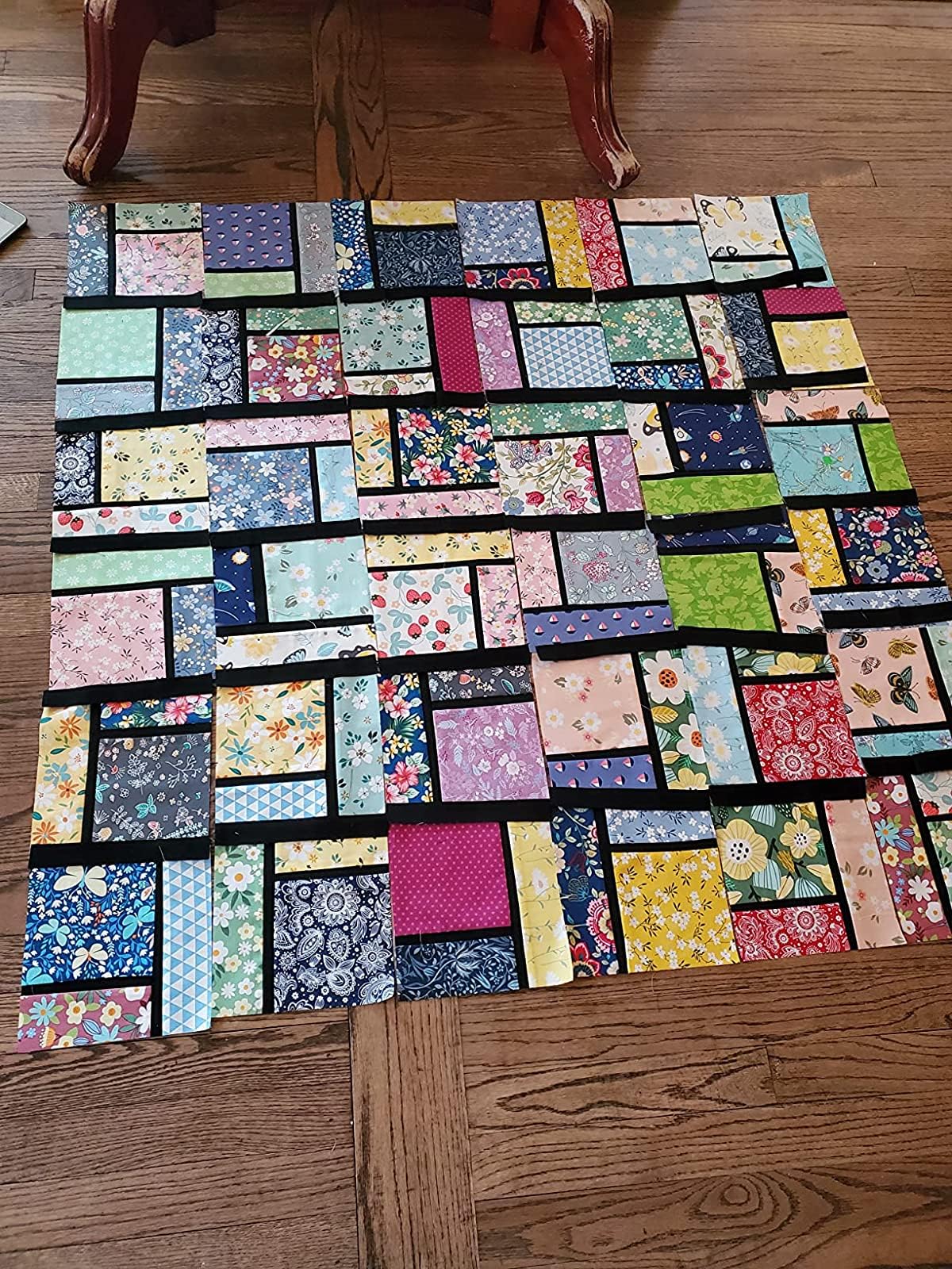 LUMANSUO 50 szt. 20 x 20 cm bawełniana tkanina do pikowania kwadraty gruba ćwiartka wiązki tkaniny do samodzielnego wykonania patchworku, kwiatowy