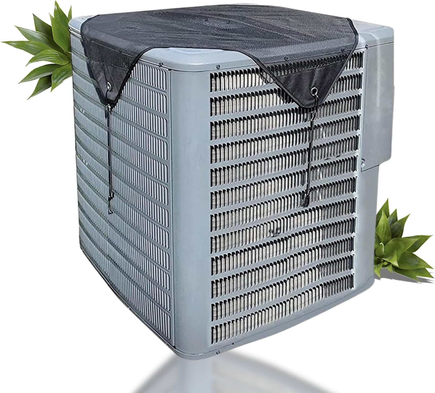 Universal Air Conditioner Cover 36x36, Central AC Unit Screen, Outdoor Heat Pump Protector & Leaf Guard Mesh for Round Compressor