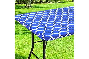 Smiry Blue White Tablecloth 30X72