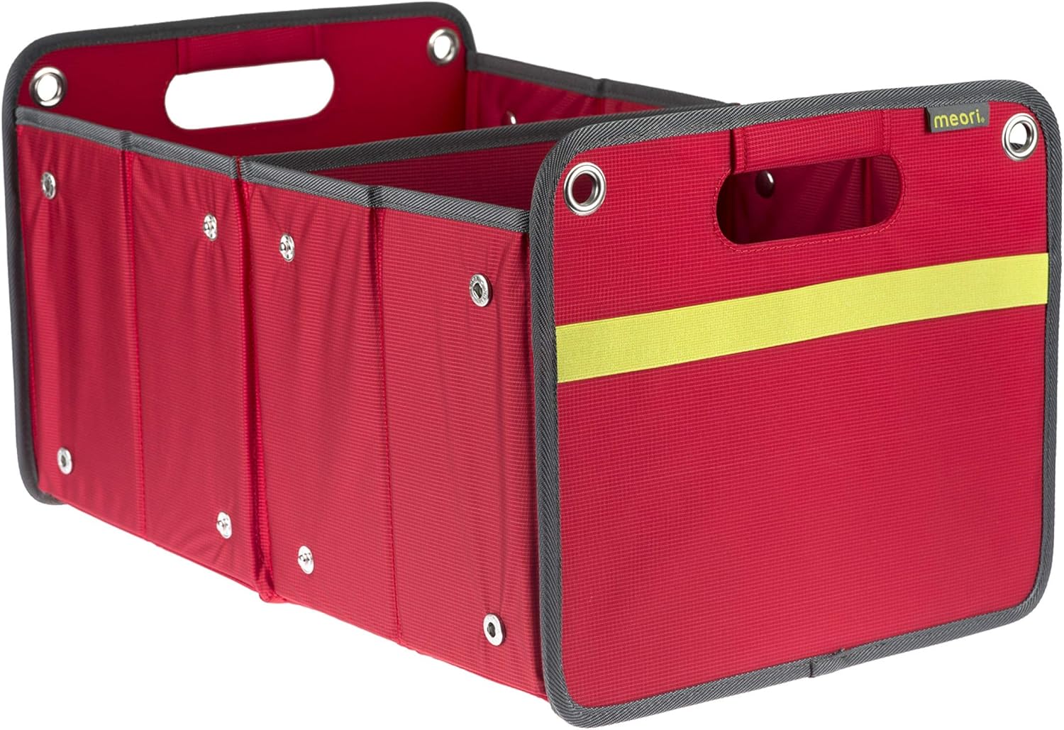 meori A100075 Storage Box, Red, L Size, 12.6 x 10.8 inches (32 x 27.5 x 50 cm), Storage Box, Outdoor, Size