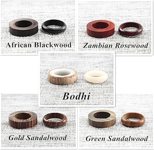 Miniatura 6 de DEUXPER Kit de manualidades de anillos de sándalo, bricolaje para hacer tu propio anillo de joyería, proyecto de manualidades para adultos,