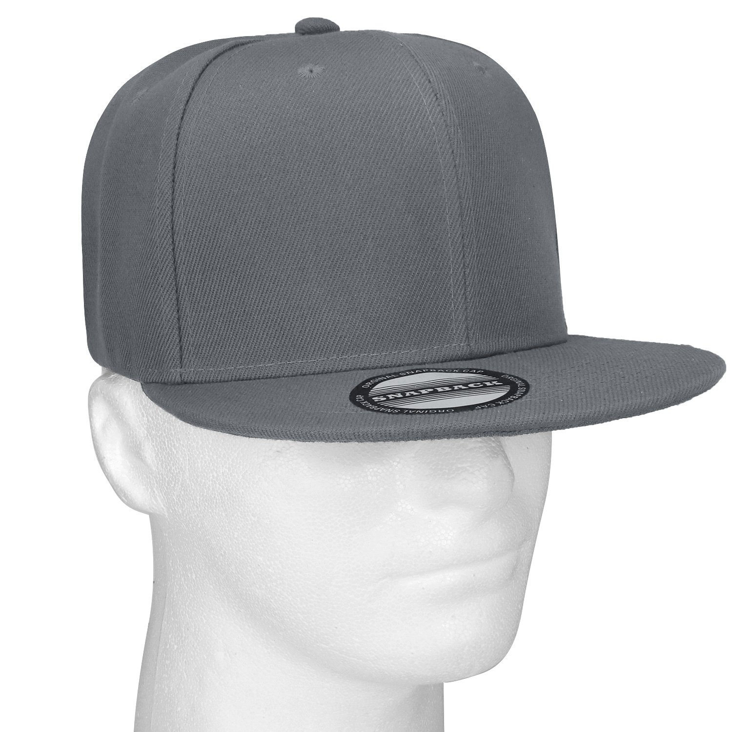Falari Wholesale 12er-Pack Kappe mit Druckknopfverschluss, Hip-Hop-Stil, flache Krempe, einfarbig, verstellbare Größe
