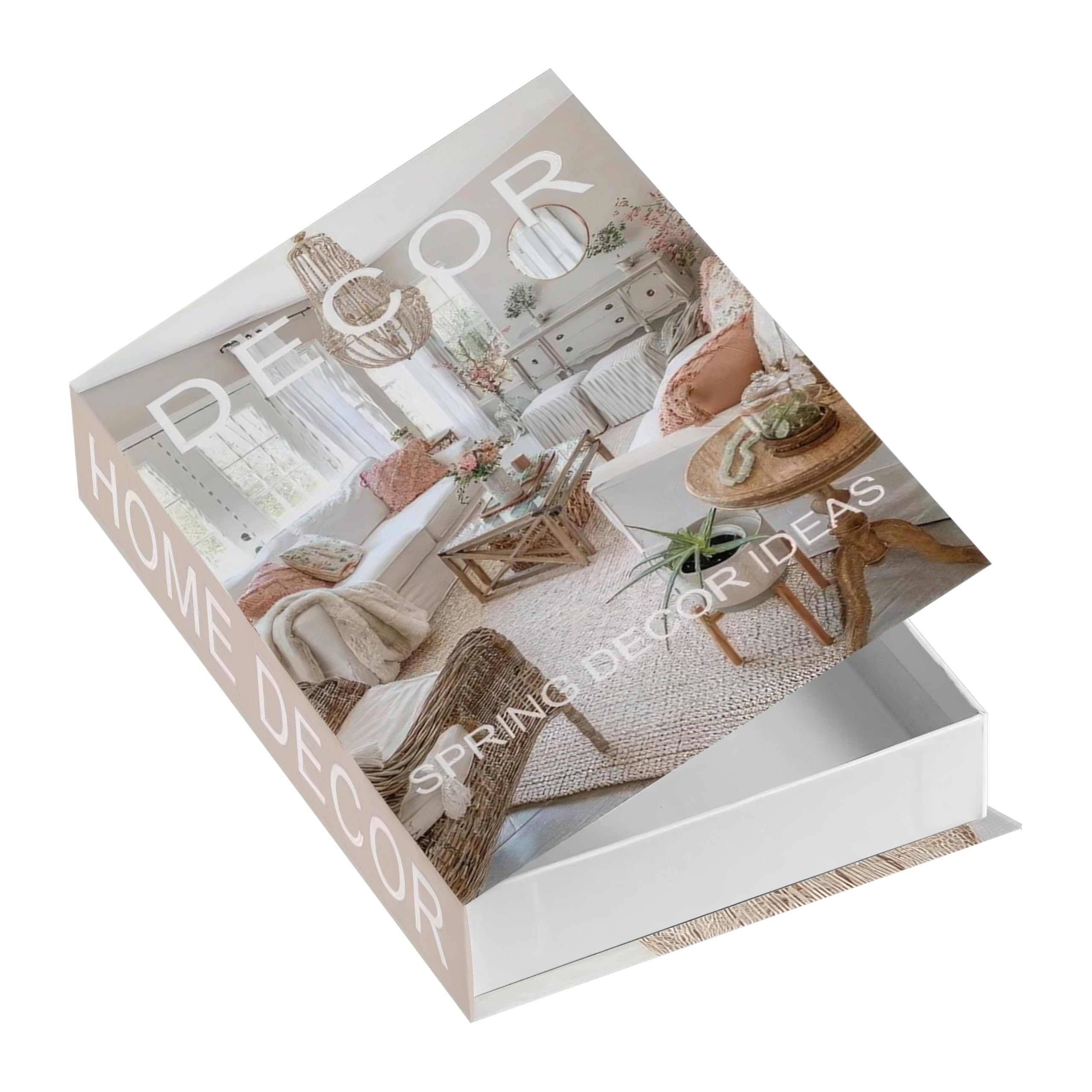 THELIRUINA Decorative Book Set with Storage Options, Elegant Fake Books for Coffee Table, Shelf Styling, 2-in-1 Home Decor Solution
