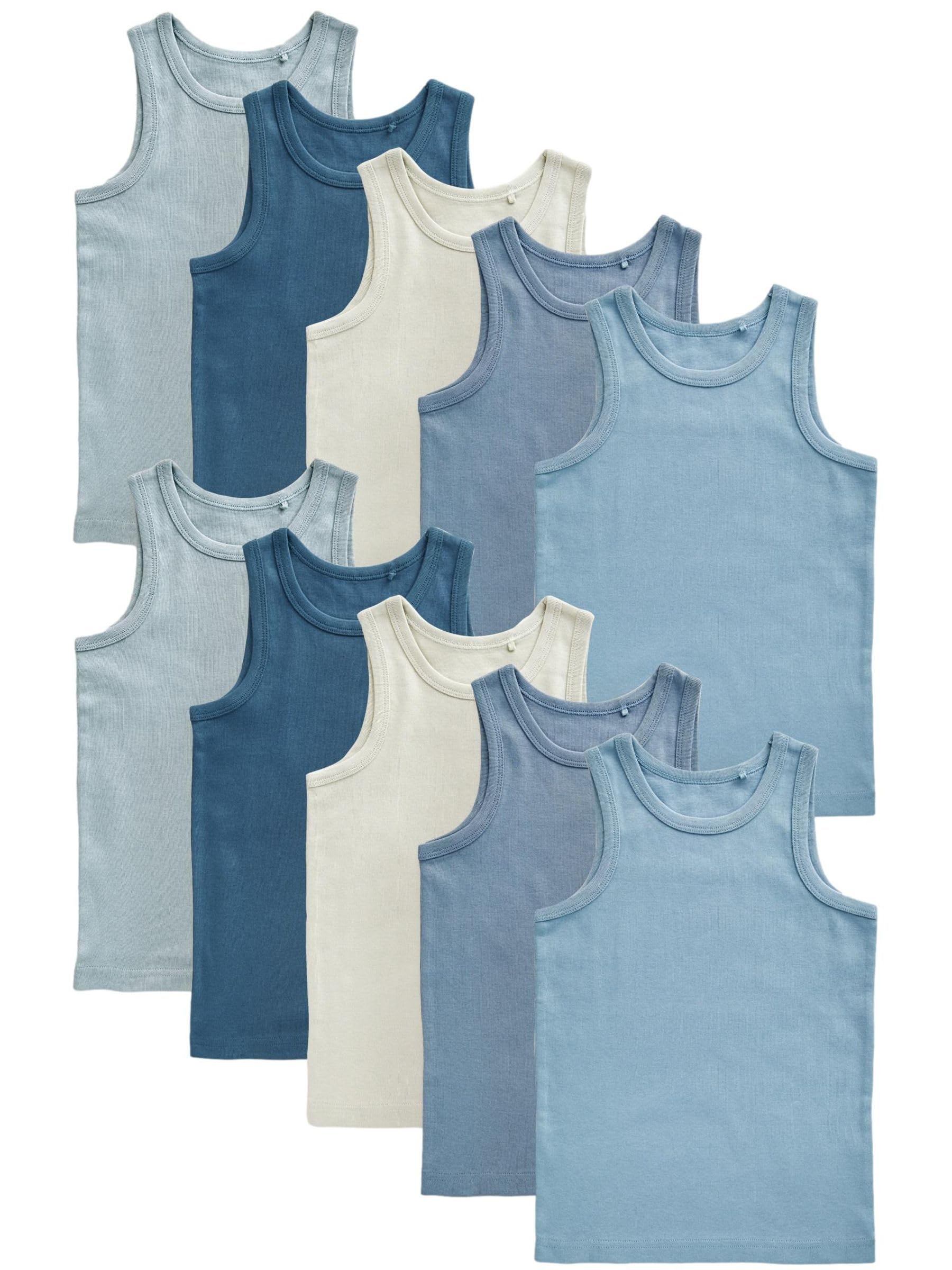 NEXT Jungen 10er-Pack Trägertops aus Biobaumwolle