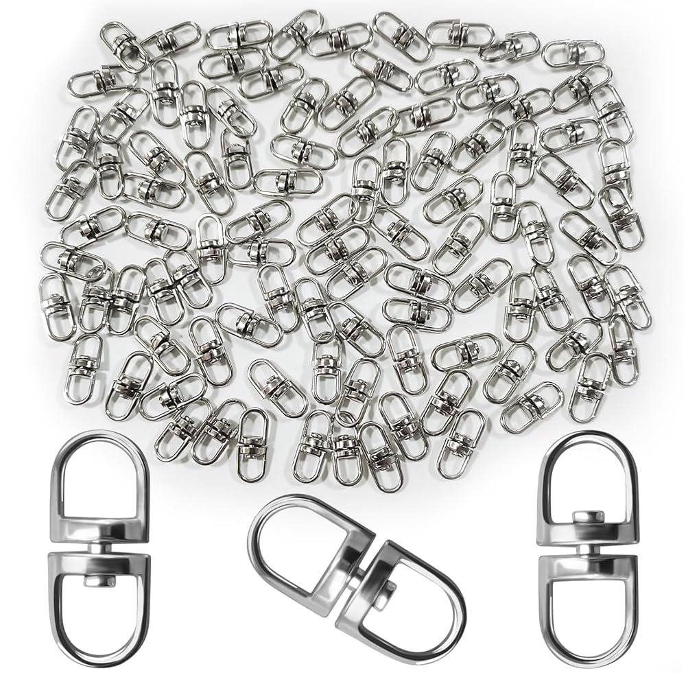 小物 SWIVEL SNAP KEY HOLDER Amazon.com: 100PCS Premium Swivel Snap Hooks with Key Rings
