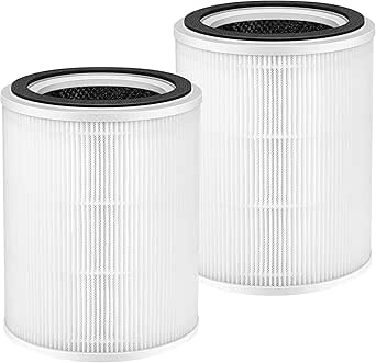 TPAP001 Replacement Filter for TOPPIN TPAP001 Comfy Air C2 Air Purifier, 3-in-1 Filter (Pack of 2)