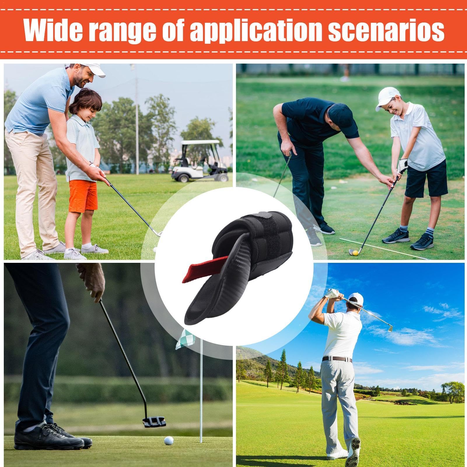Tutore da polso da golf, aiuto per l'allenamento dell'oscillazione del golf e dell'angolo del polso, correttore per principianti di golf, gadget da golf, strumento di pratica di allineamento