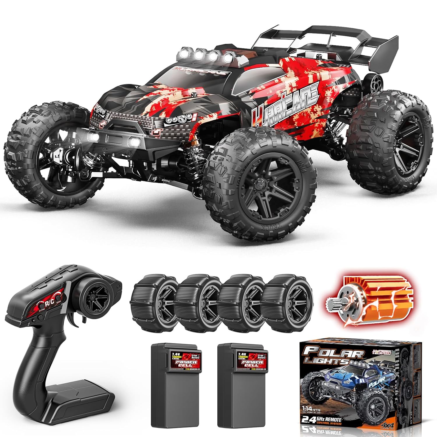 YESHIN 1 14 Scale All Terrain RC Cars - 40km h High Speed Remote Control Car 4X4 Waterproof