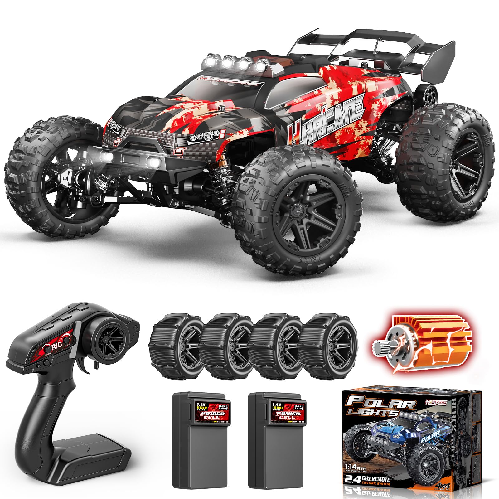 YESHIN 1 14 Scale All Terrain RC Cars - 40km h High Speed Remote Control Car 4X4 Waterproof