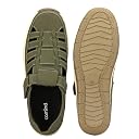 Camina Men's Green Casual Closed-Toe Fisherman Sandals | Lightweight Summer Footwear |07 UK/IND gallery image