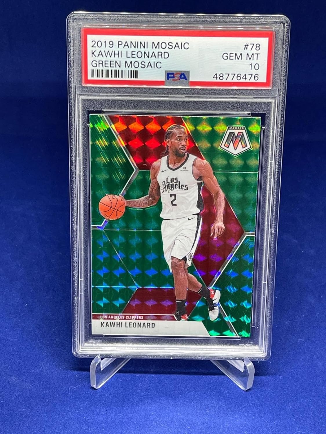 Kawhi Leonard 2019-20 Panini Mosaic Mosaic Prizm #78 Psa 10 Gem Mint - Basketball Cards