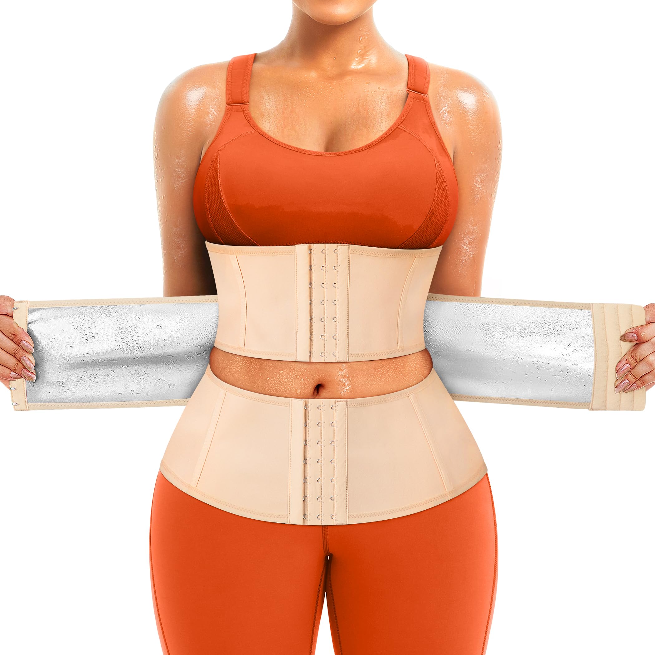TrainingGirl Corsé de entrenamiento para mujer, faja reductora de cintura, faja deportiva para sauna, faja para el vientre, faja para el estómago