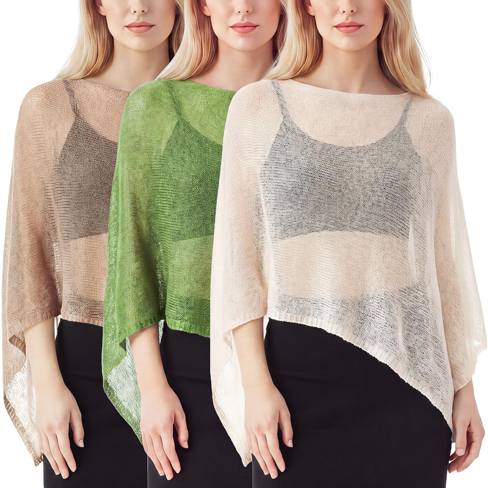 Women Sheer Poncho Shrug