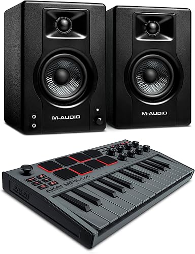 Miniatura 24 de Akai Professional MPK Mini MK3 - Controlador de teclado MIDI USB de 25 teclas con 8 almohadillas de percusión con retroiluminación, 8 perillas