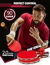 Idoraz Table Tennis Paddles Set of 2 Professional Rackets - Ping Pong Rackets with Carrying Case – ITTF Approved Rubber for Tournament Play gallery image