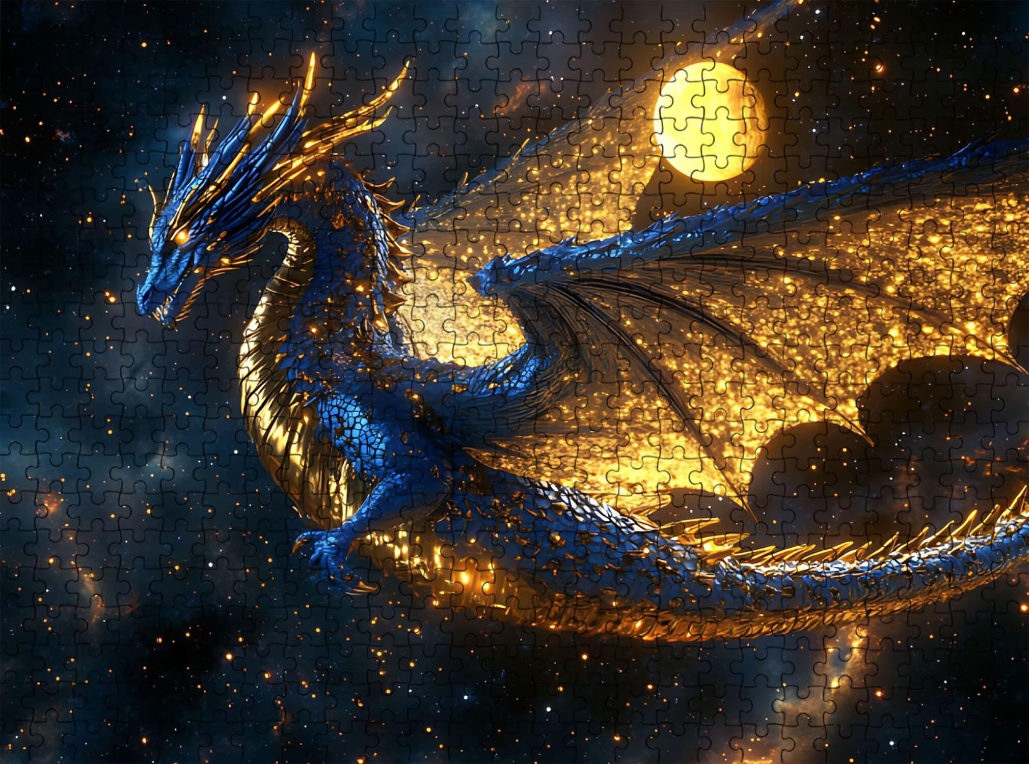 Puzzle 6000 Pezzi Classici, Puzzle drago sogno 179 x 105 cm, Gioco Educativo e Antistress in Legno con Poster Incluso, Ttività DIY per Famiglia, Regalo per Appassionati, Decor Parete Casa, f0-632