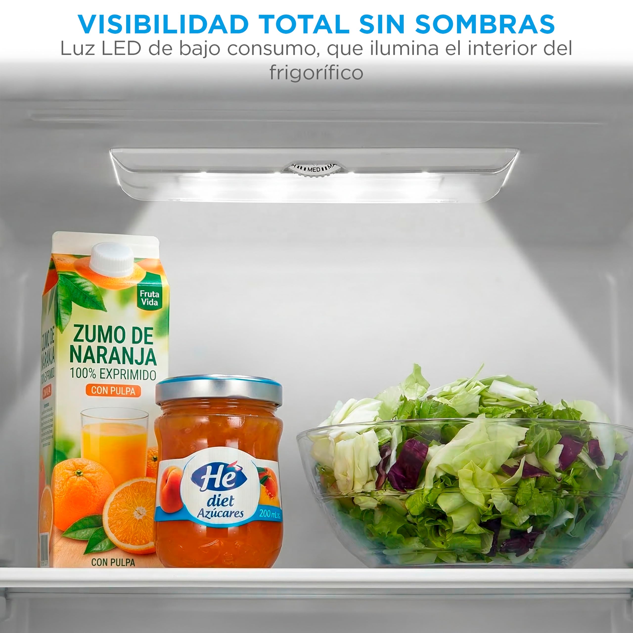 Midea Frigorifico Combi Blanco de 262 L | 55 cm x 177 cm | Nevera Combi con Congelador de 65L y Tecnología Low Frost - Refrigerador Independiente de Bajo Consumo, Puertas Reversibles, Silencioso 39 dB