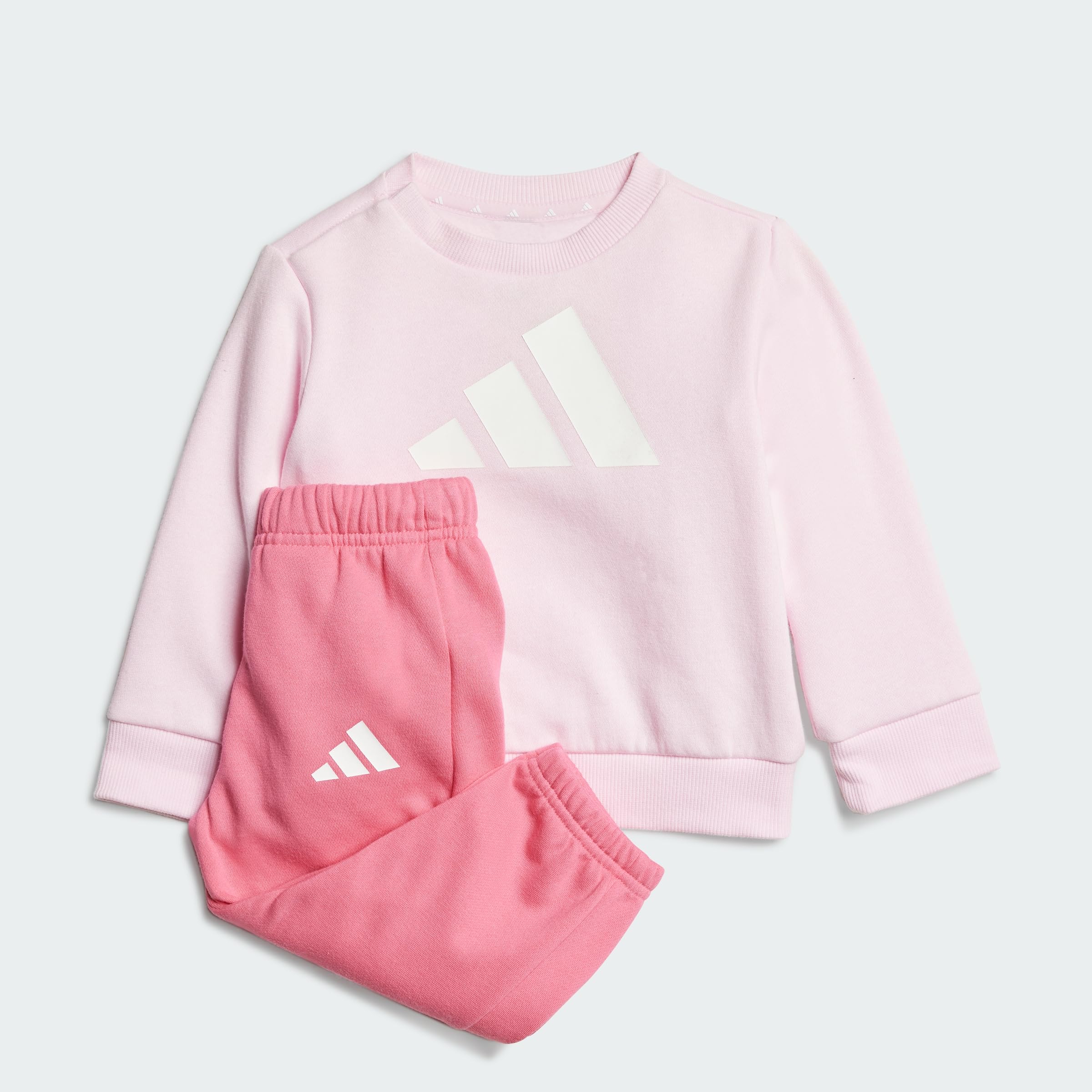 adidas Unisex - Bimbi 0-24 BIG LOGO ESSENTIALS JOGGER, Clear Pink/White, 3-6 Months