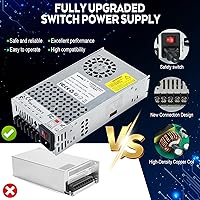 Vista 2 de VAYALT Fuente de alimentación de conmutación DC 12V 50A 600W, Convertidor de CA a CC de 110V/220V, Conmutación regulada universal, Fuente