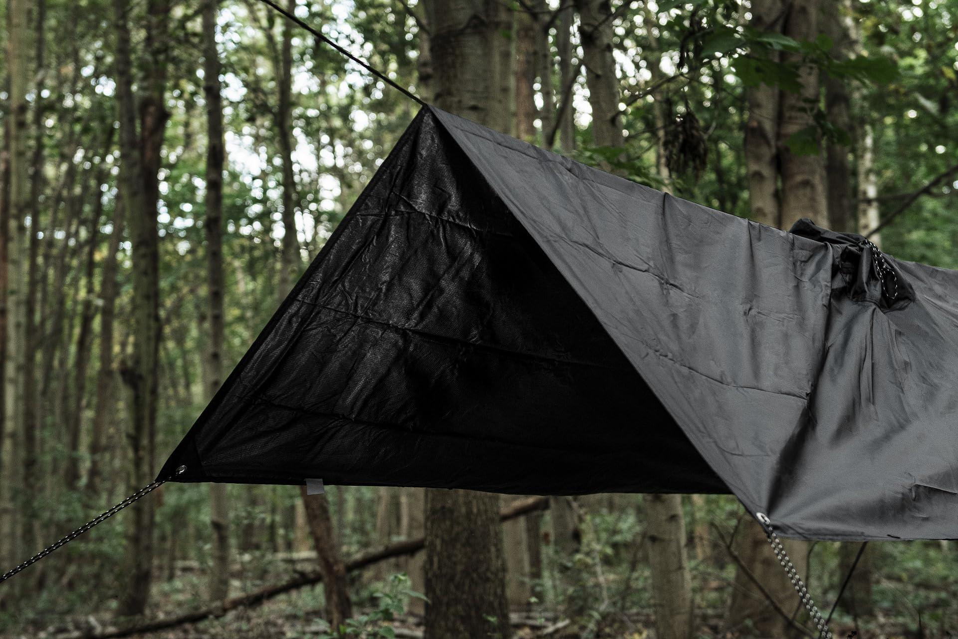 Badger Outdoor X-Rain Tarp Black 3m x 3m, Zeltplane, Ultraleicht, Sonnensegel Strand, Zeltunterlage, Camping Tarp, Regenplane Wasserdicht Outdoor, Zeltplane Wasserdicht