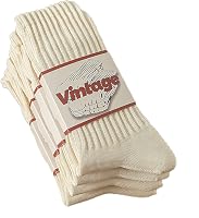DAUCO 4 Pairs 98% Cotton Slouchy Crew Socks for Women & Men - Breathable Seamless Unisex Cozy Fall Socks