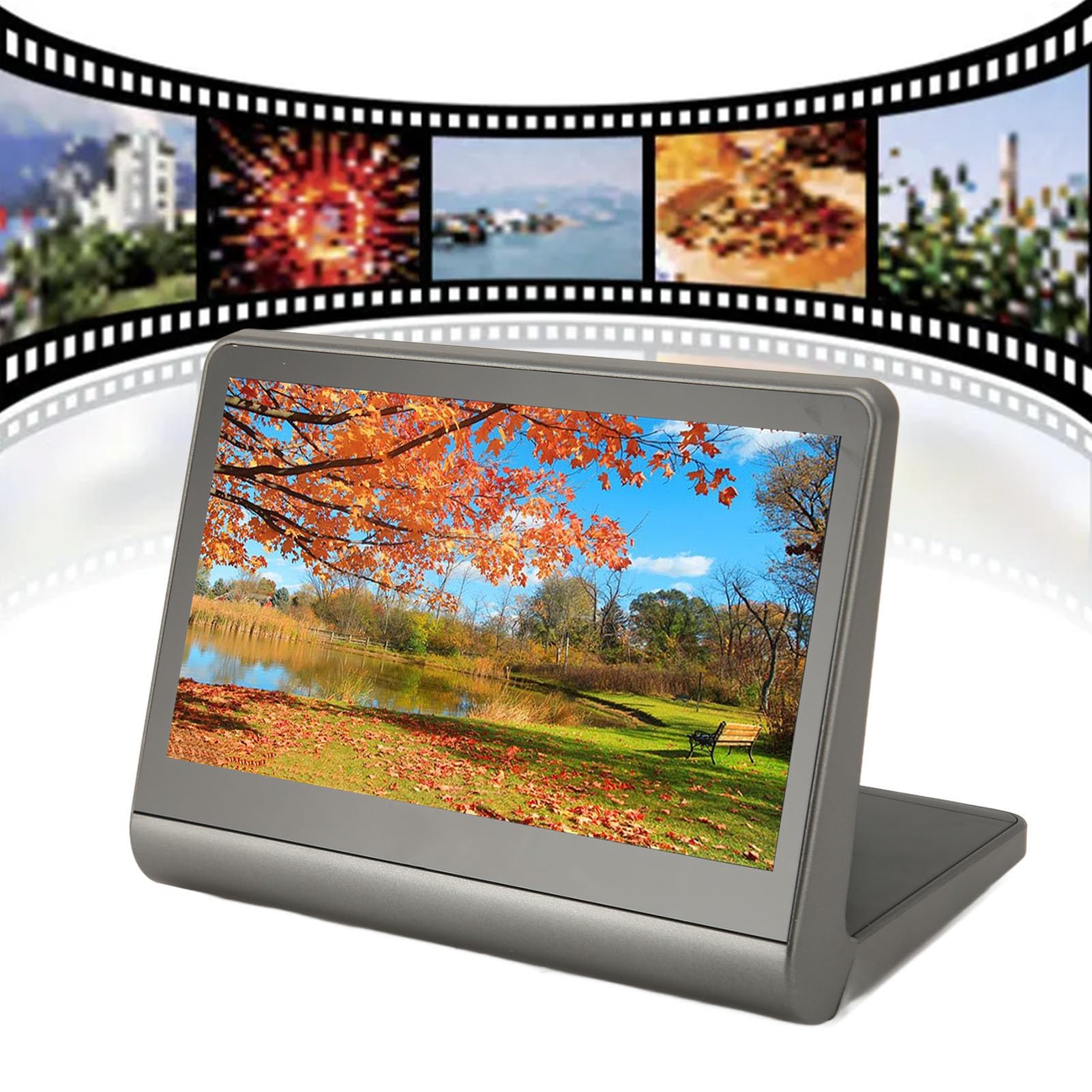 Escáner de película Digital, Escáner de Diapositivas de Película con Pantalla HD a Color de 7 Pulgadas 48MP JPEG Digital Photo Convierte Diapositivas y Negativos en Fotos
