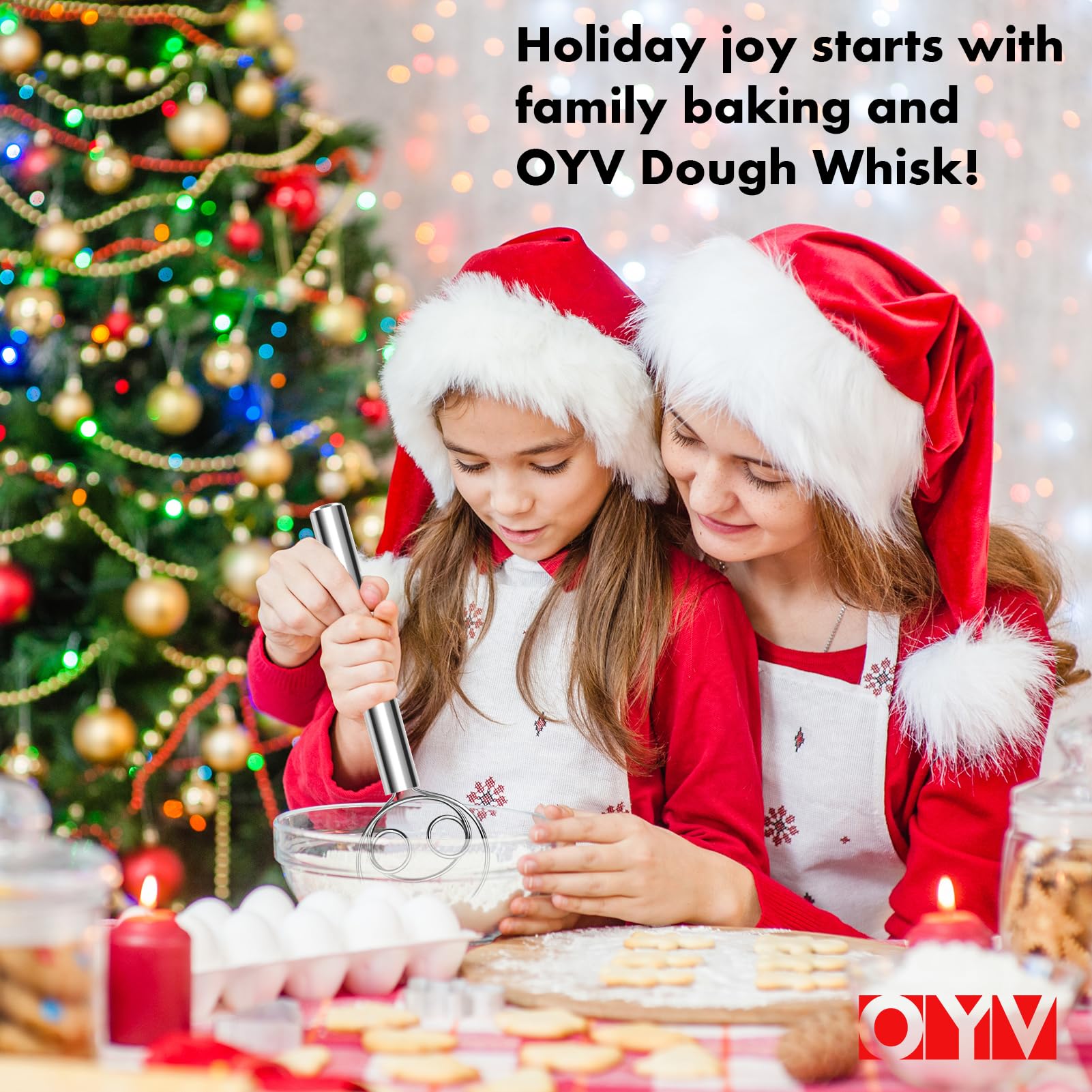 OYV 304 stainless steel dough whisk, Dishwasher Safe Danish Dough Whisk, Dutch Bread Whisk for Sourdough, Pizza, Pastry, Cake Batter, 12-inch sourdough tools - Image 7