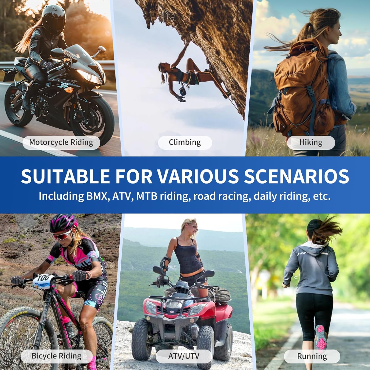 Motorcycle Leather Gloves for Men and Women with Carbon Knuckles Riding Dirt Bike Glove - Image 7