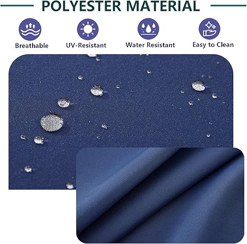 Miniatura 3 de FLYMEI Paquete de 4 fundas de cojín para patio de 24 x 22 x 4 pulgadas, impermeables, para exteriores, fundas de cojín de repuesto para sofá y silla