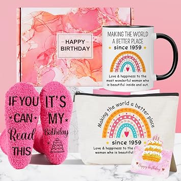 Xendelow 65th Birthday Coffee Mug, Porcelain, 11 oz, Round, Glossy, Reusable, Holiday Theme, Manual, Insulated, Machine Wash, 1 Count