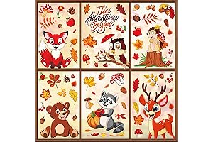 Whaline Halloween Window Clings for Kids