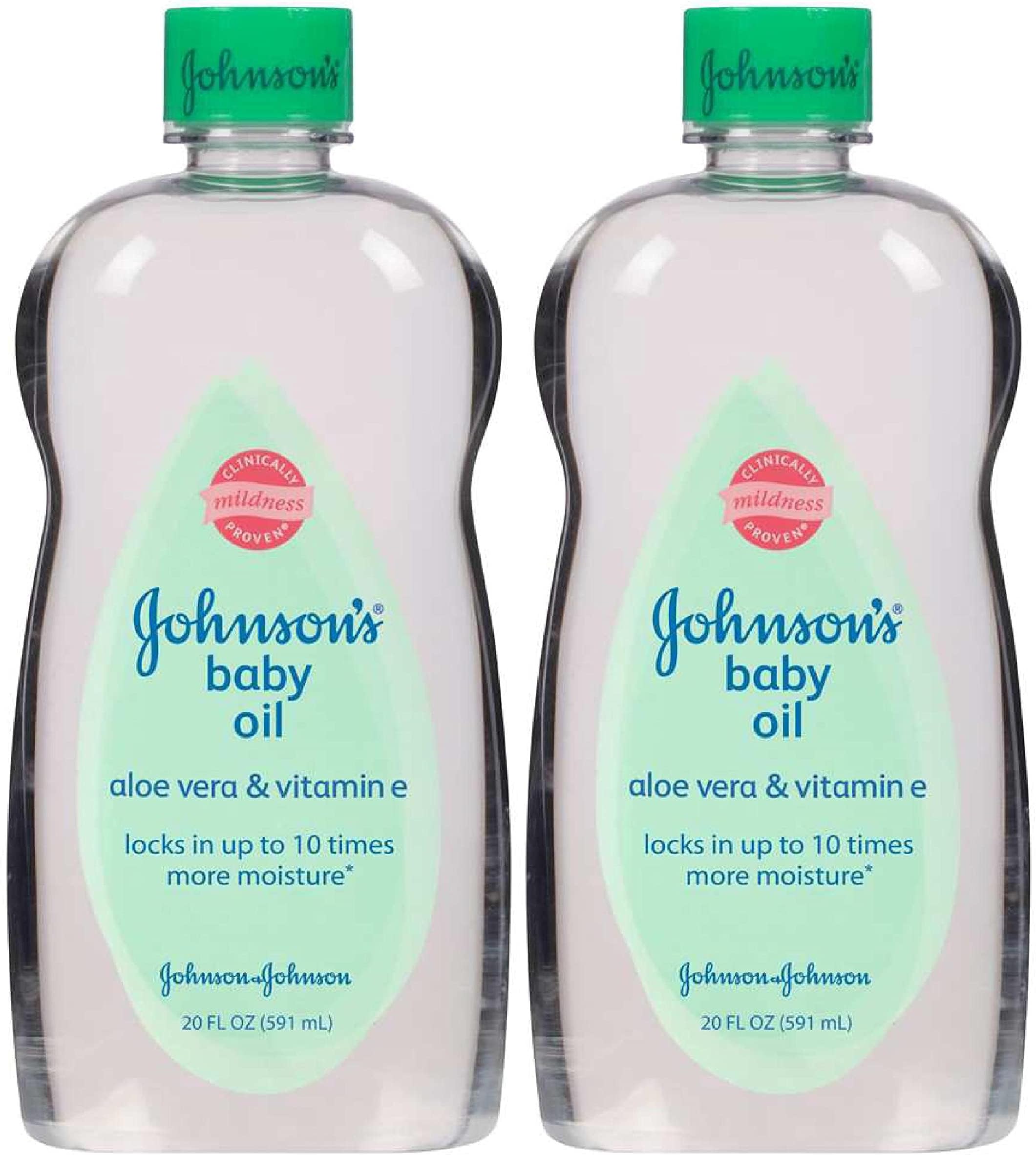 Amazon.com: Johnsons Baby Oil, Aloe Vera and Vitamin E, 20 Ounce (Pack