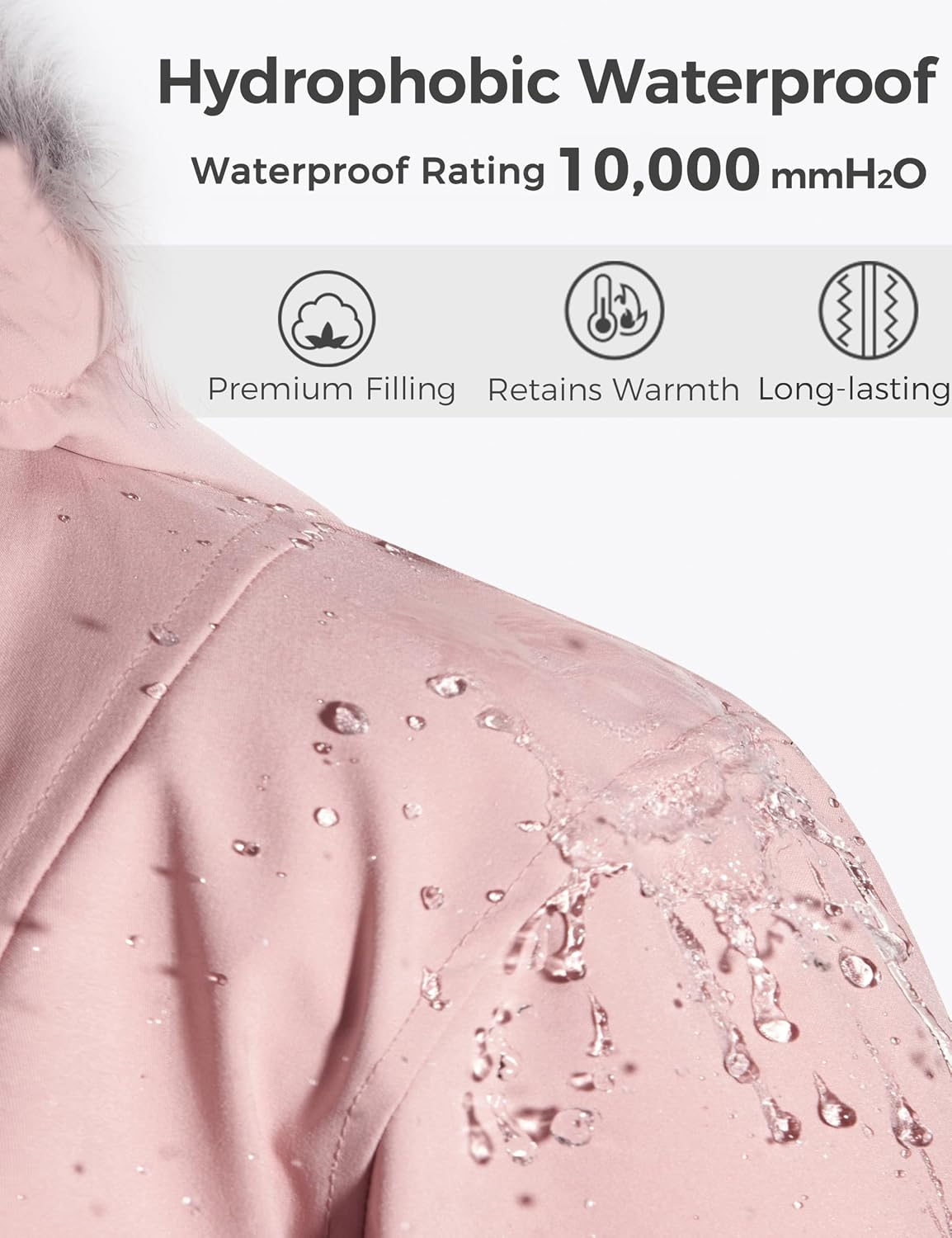 wantdo Plus Size Winter Coats for Women Thick Parka Jacket with Hood