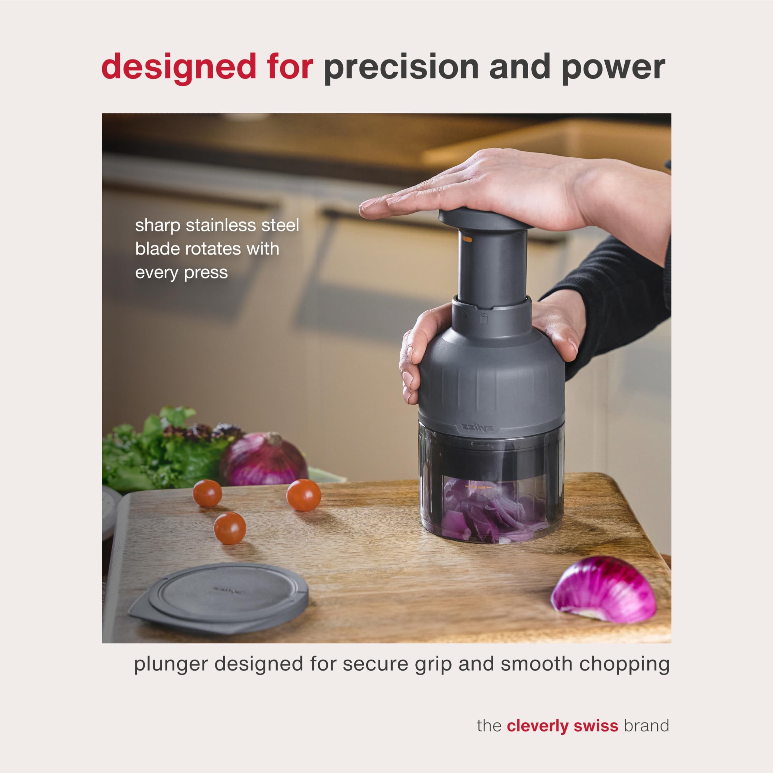 Amazon.com: Zyliss Zick Zick Classic Food Chopper - Convenient for