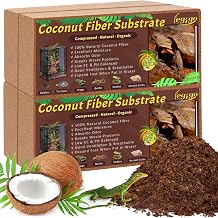 Legigo 4 Pack الركيزة ألياف جوز الهند المضغوطة - 100٪ من ألياف جوز الهند العضوية من الطوب للزواحف ، عجينة كوكو هسك الطبيعية من أجل ثعبان ، سرطان البحر الناسك ، الضفادع ، السلحفاة ، أبو بريص