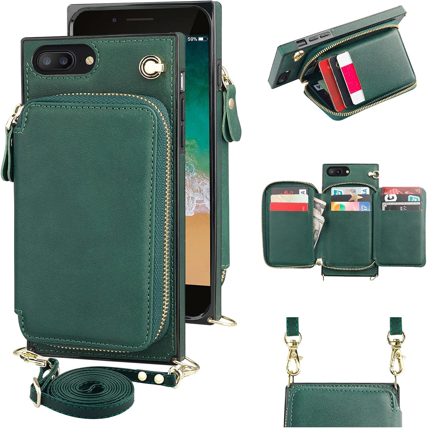 iphone crossbody wallet case