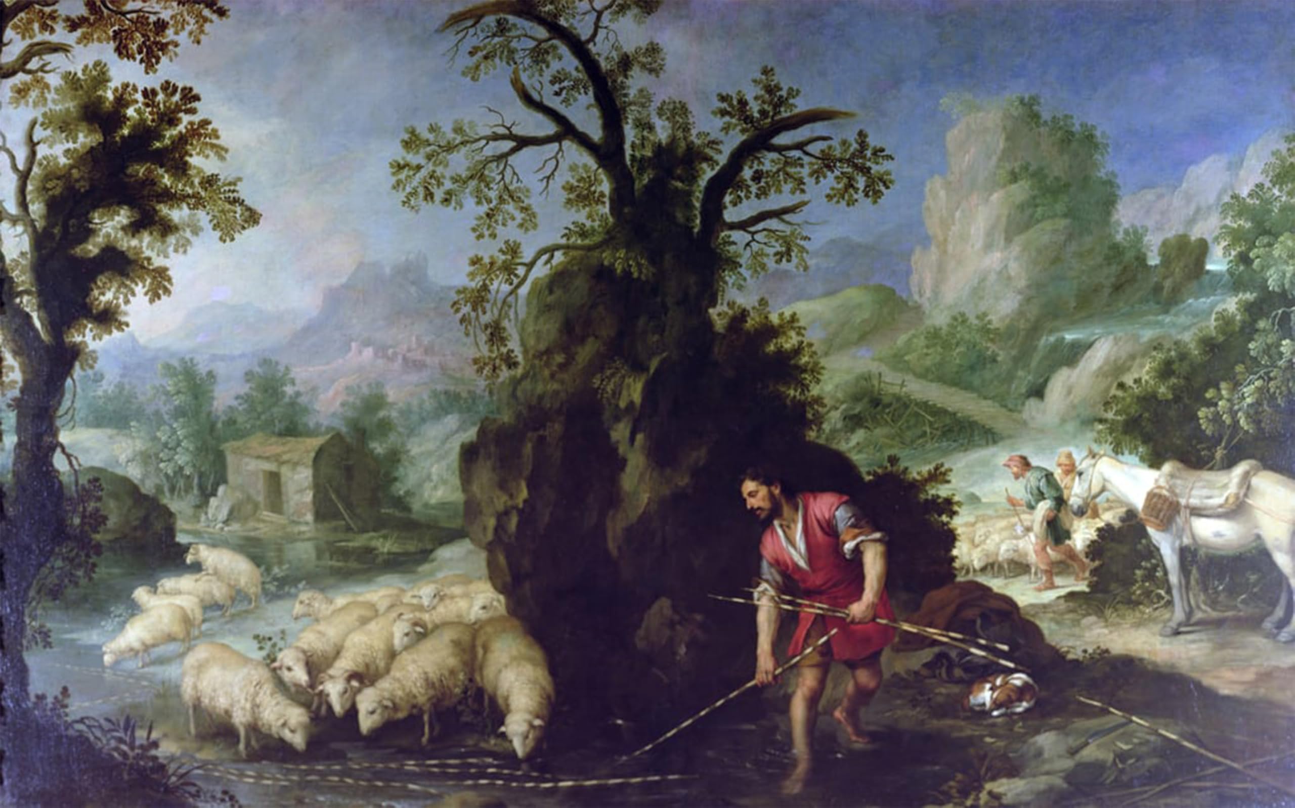 Póster de lienzo vertical de 60x90cm de una obra famosa de Murillo para decoración de interiores 5