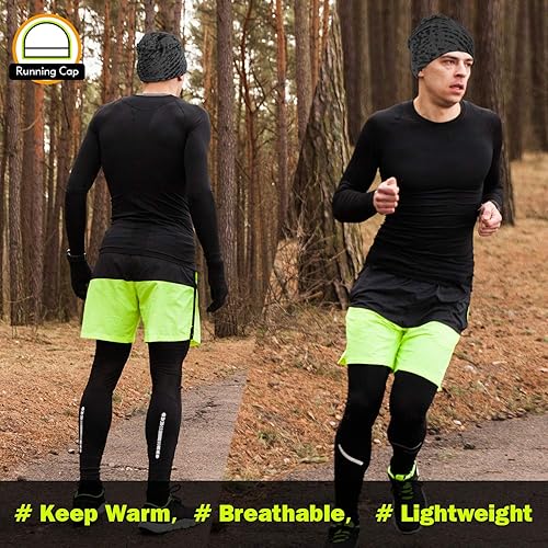 Miniatura 7 de Gorros ligeros multifuncionales de moda suaves de 10 pulgadas, gorro de cráneo para correr y enfriar, gorro para dormir