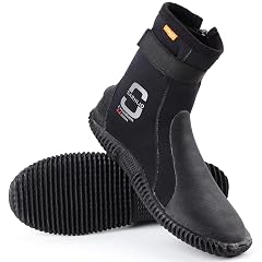 Neoprene Dive Boots Zippered Premium 3mm 5mm with Anti-Slip Sole for Water Sports Scuba Diving Snorkeling Rafting Kayaking