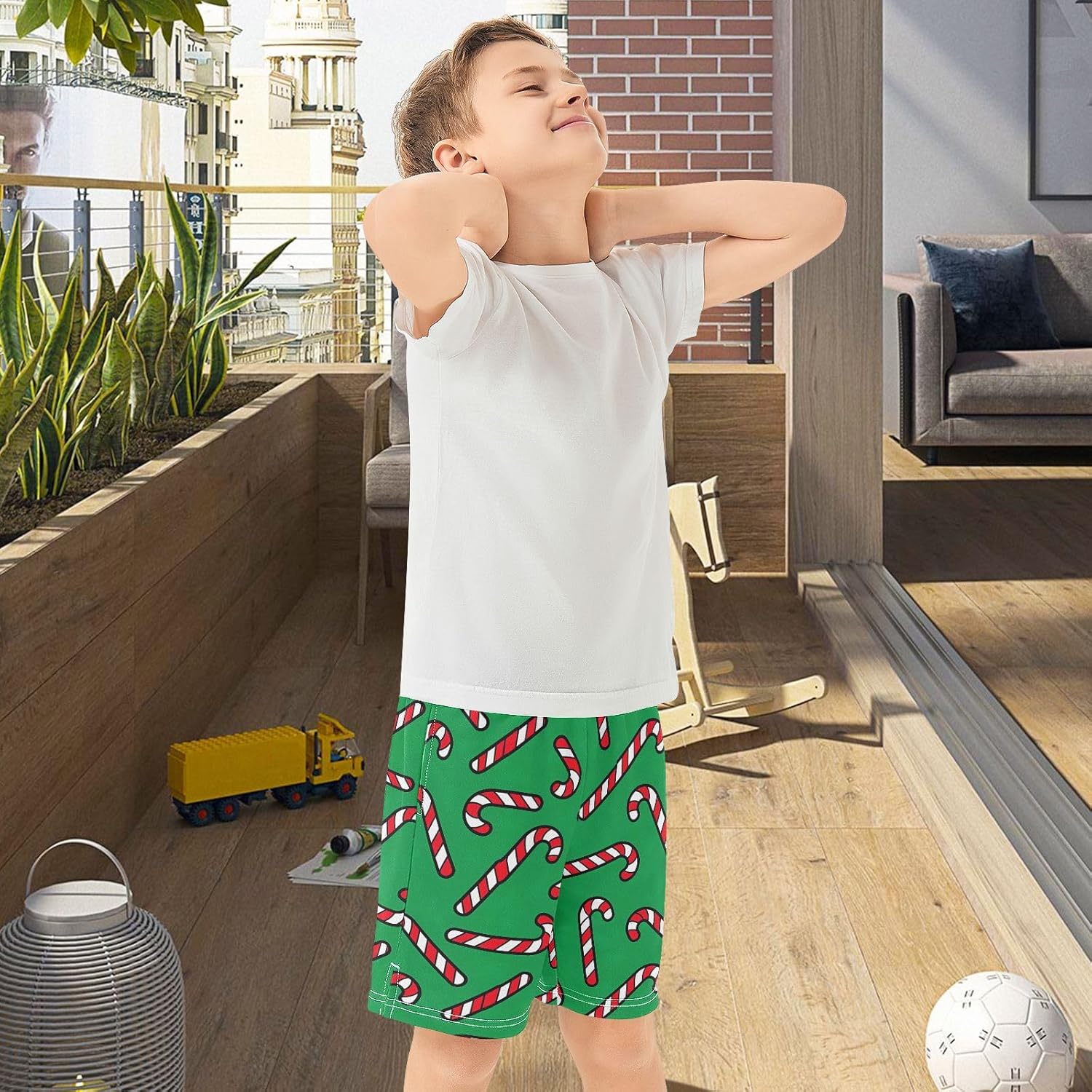 Boys Shorts Youth Athletic Shorts Summer Casual Shorts with Pockets for Sports Outdoor Homewear 7-15Y - Image 6