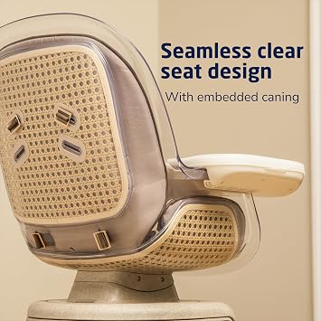 Maxi-Cosi Kiskadee 360 Rotating Baby High Chair, Infant to 5 Years up to 50 lbs, ClipQuik Magnetic Clip, 3-Position Tray, Washable Pad, Infant Recline, Booster Seat, Child Stool, Heritage