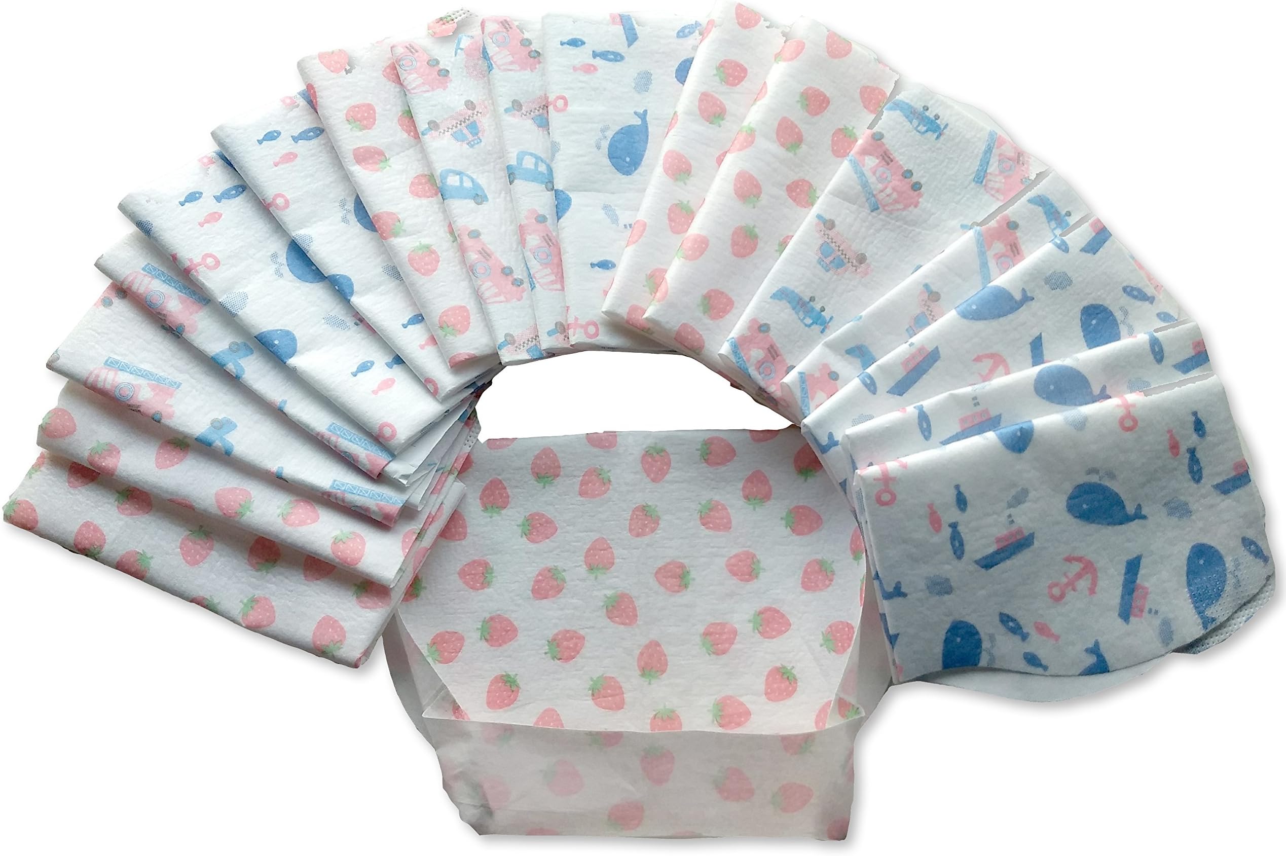 18 Disposable Baby Bibs -Throw away Bibs for Boys Girls Baby Infant Toddler Ideal For Home & Travel.