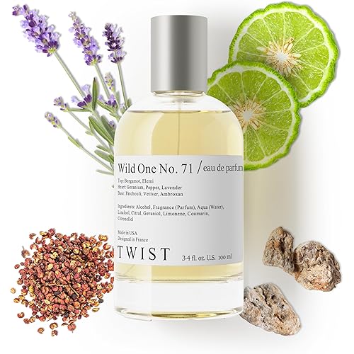 Twist - Wild One No. 71 - Eau De Parfum Inspired by D. S.auvage, Long-Lasting Perfume For Men, Aromatic & Citrus, Vegan, Clean Ingredients, Fragrance - Spray 100 ml | 3.4 fl. oz.