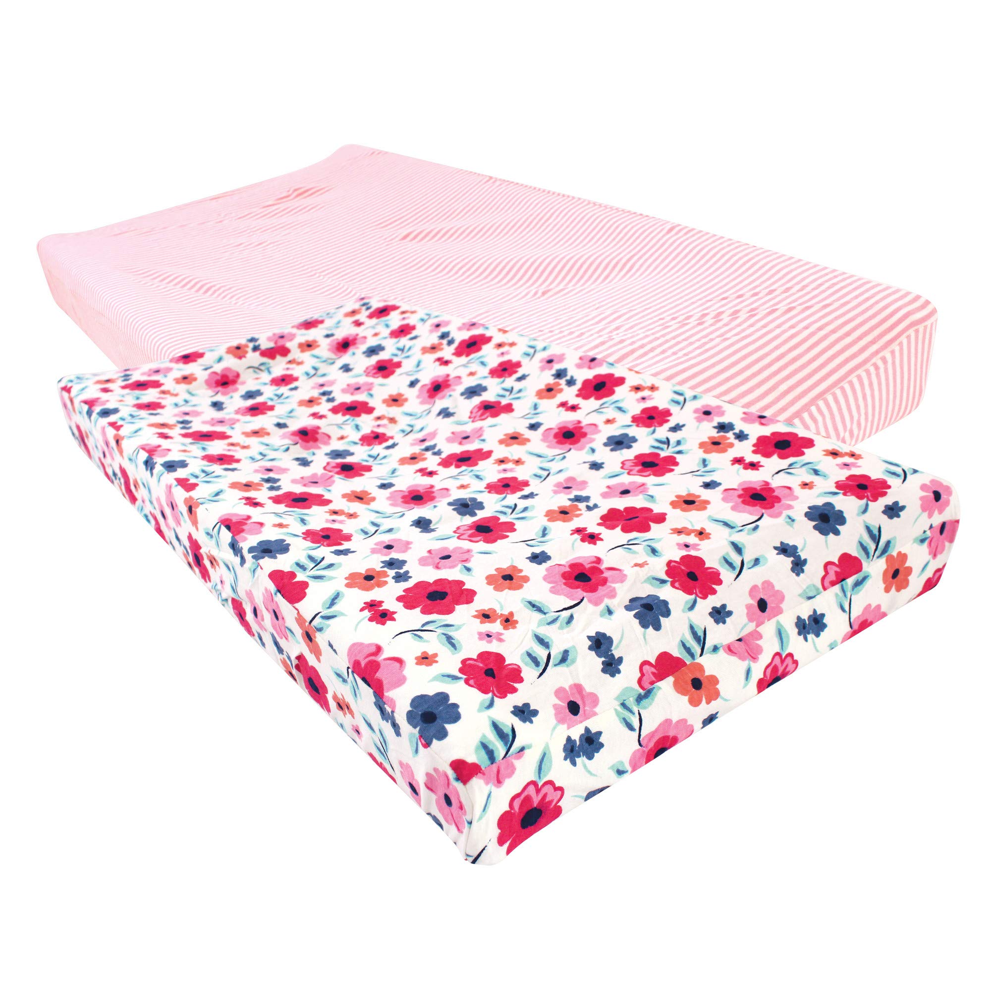 Touched by Nature Organic Cotton Changing Pad Cover 2pk, Garden Floral, One Size-image-17
