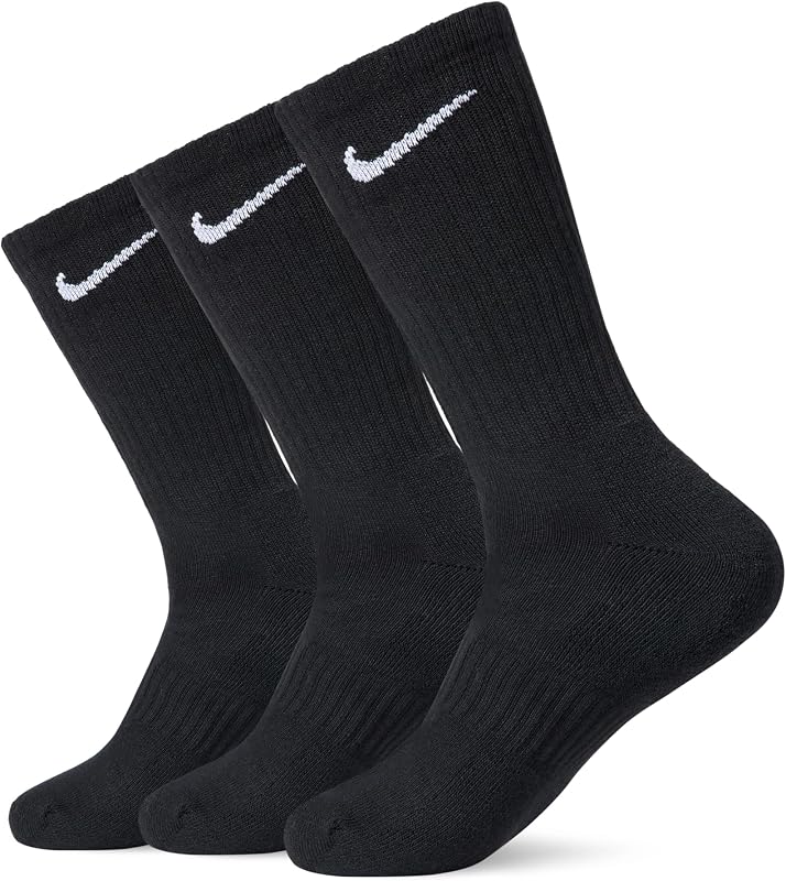 Nike medias de entrenamiento acolchados diarios unisex para adultos (paquete de 3) | Hombres y mujeres