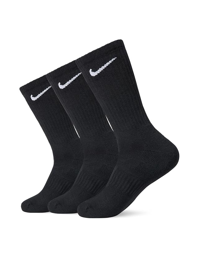 Nike Unisex Adult Everyday Cushioned Training No-Show Socks 3 Pairs