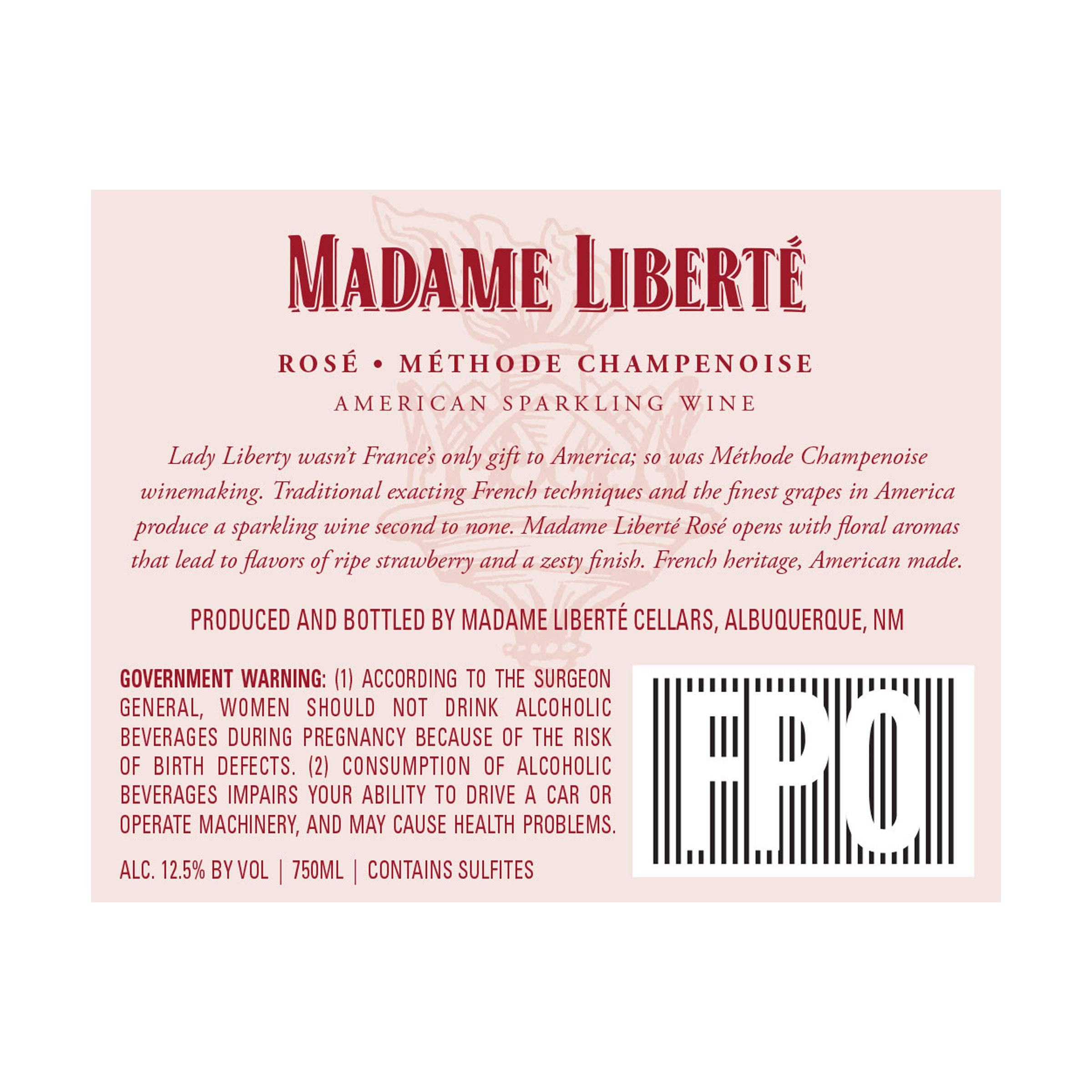 M. Liberte Sparkling Rose, 750 ML | Grocery Pickup & Delivery