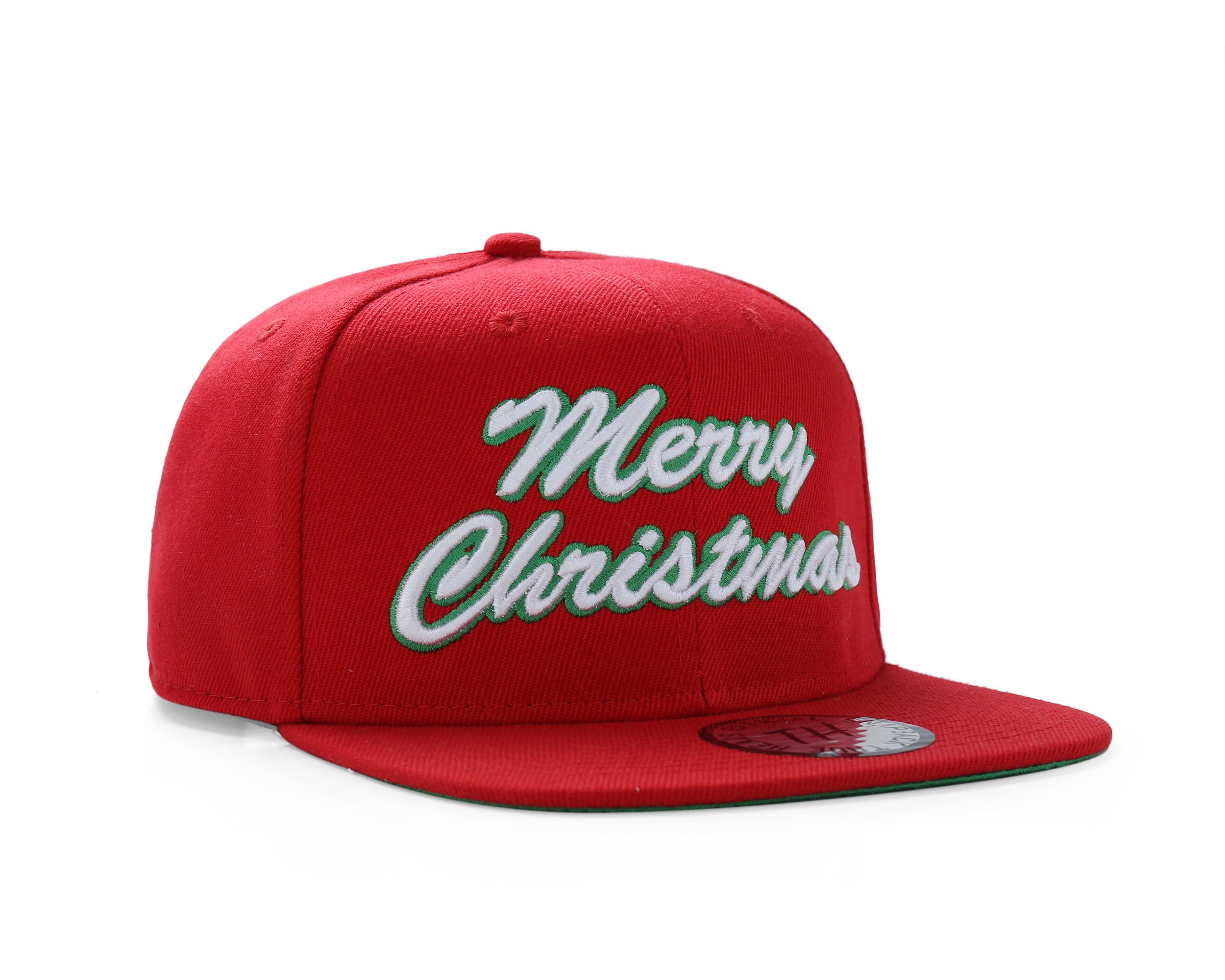 True Heads Merry Christmas Red Snapback Baseball Cap