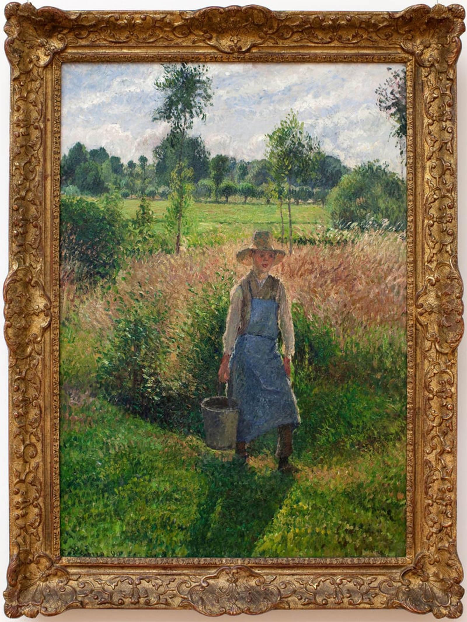 ARTXLXXBN Famous Painting Art Wall Decor Abstract Art Picture the Gardener Painting by Camille Jacob Pissarro Animal Pictures for Home Decor 60x90cm